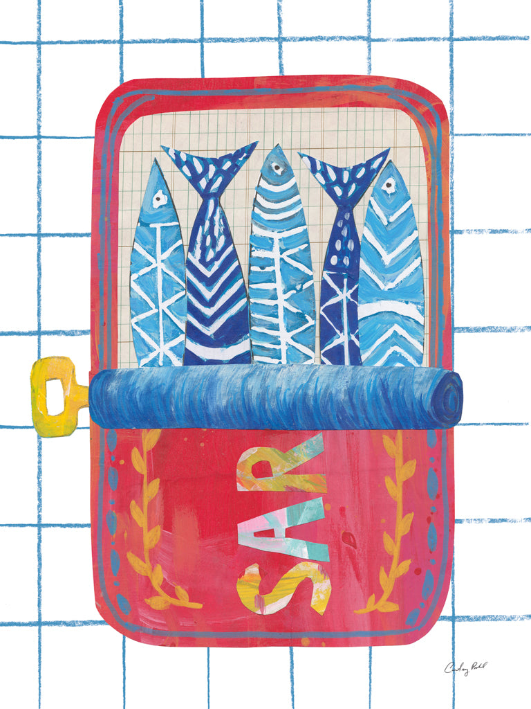 Reproduction of Silly Sardines II by Courtney Prahl - Wall Decor Art