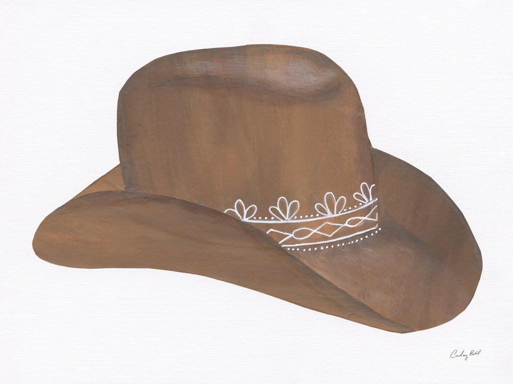 Reproduction of Cowboy Collage by Courtney Prahl - Wall Decor Art