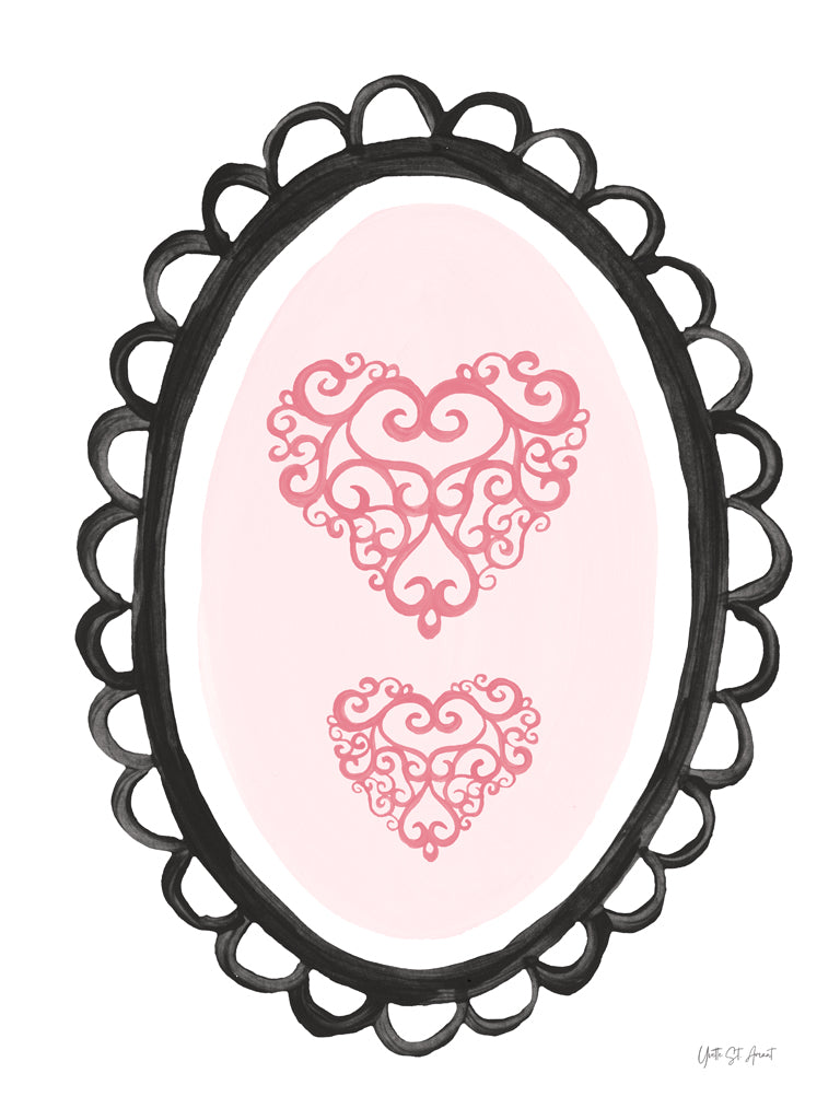 Reproduction of Coquette Keepsake Black Frame II by Yvette St. Amant - Wall Decor Art