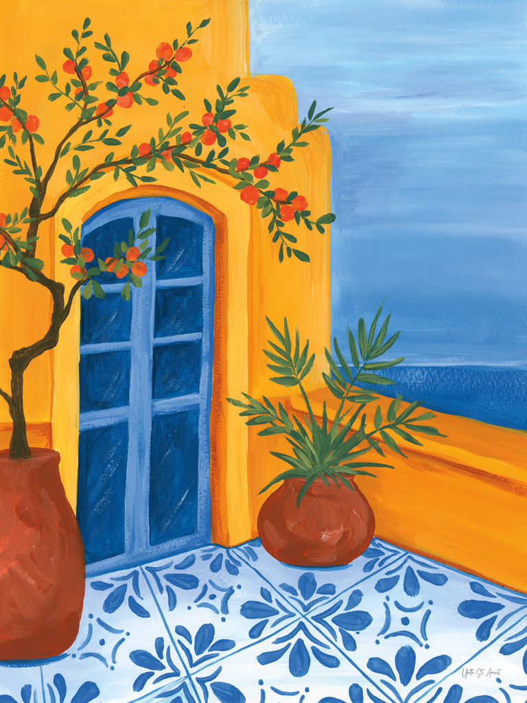 Reproduction of Santorini Escape II by Yvette St. Amant - Wall Decor Art