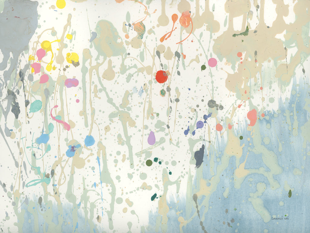 Reproduction of Happy Splatter by Danhui Nai - Wall Decor Art