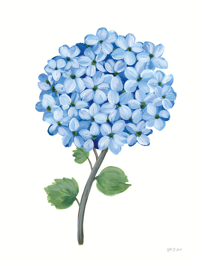 Reproduction of Nantucket Blue Hydrangea I by Yvette St. Amant - Wall Decor Art