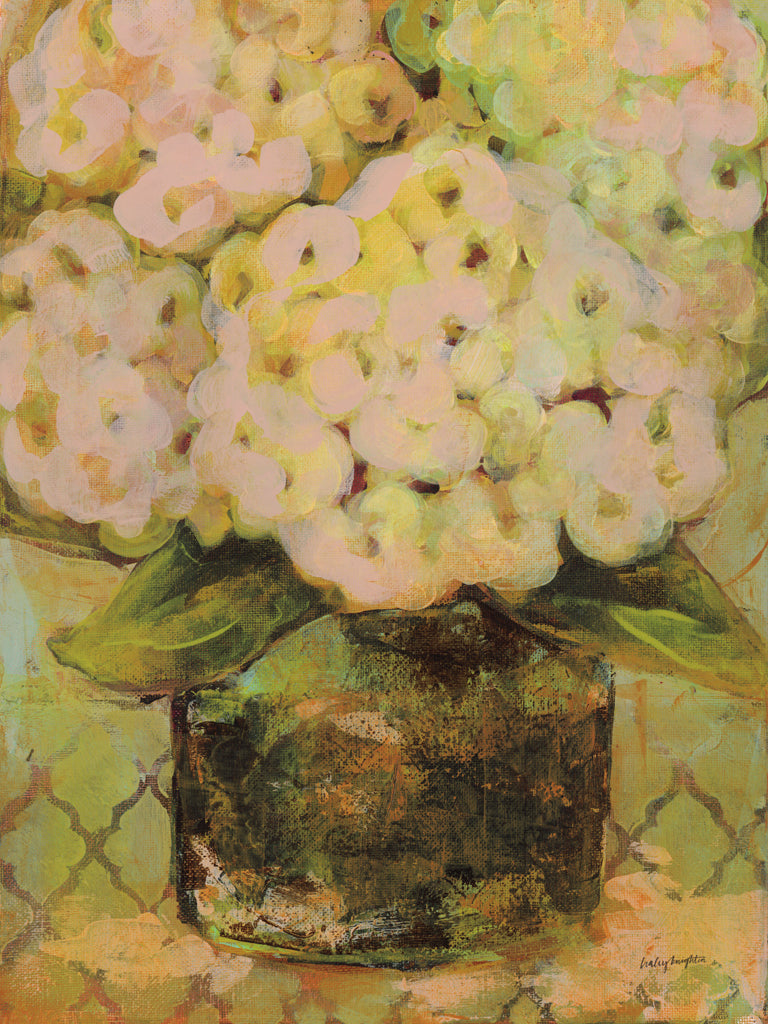Reproduction of Potted Hydrangea by Haley Knighten - Wall Decor Art