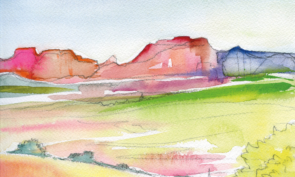 Reproduction of Desert Landscape II by Kristy Rice - Wall Decor Art