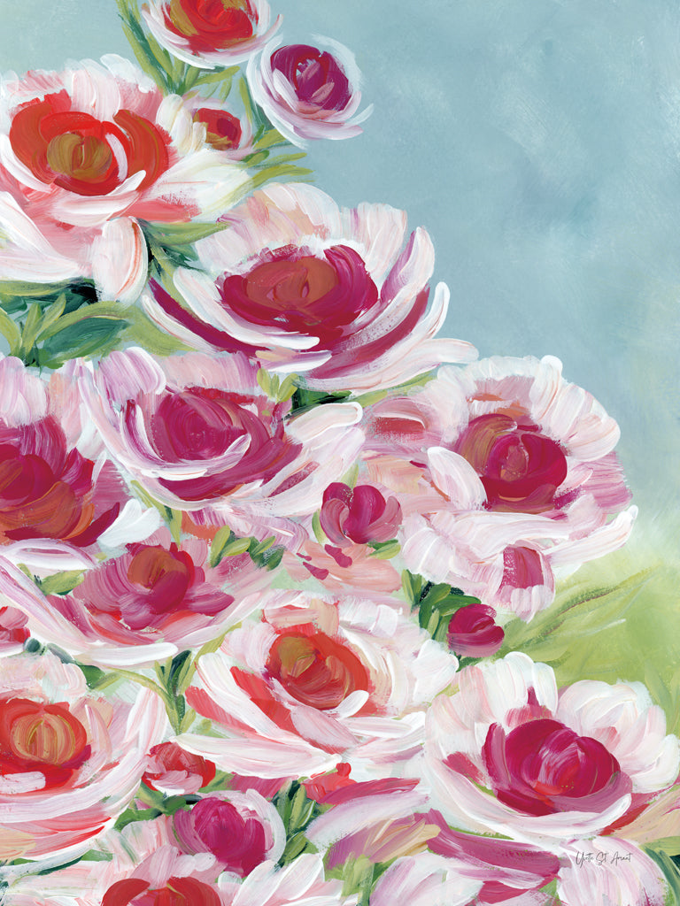 Reproduction of Peony Meadow by Yvette St. Amant - Wall Decor Art