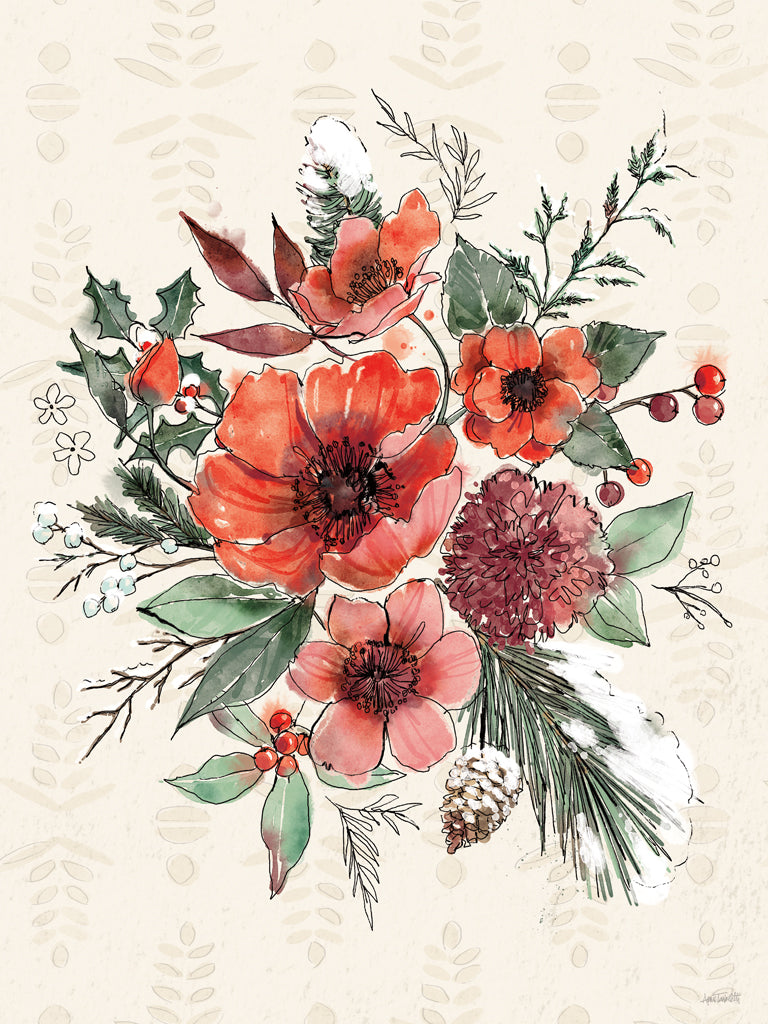 Reproduction of Festive Blooms IX by Anne Tavoletti - Wall Decor Art