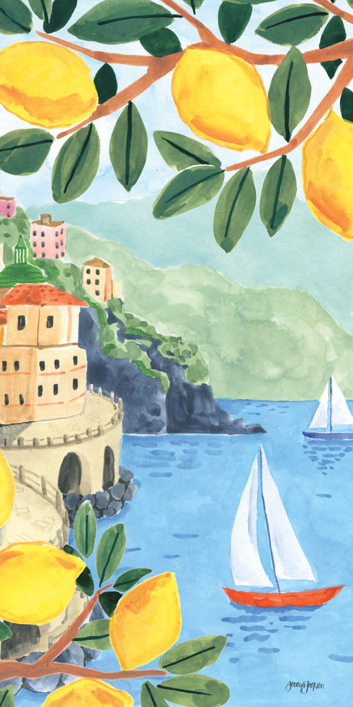 Reproduction of Mediterranean View II Panel by Jenaya Jackson - Wall Decor Art