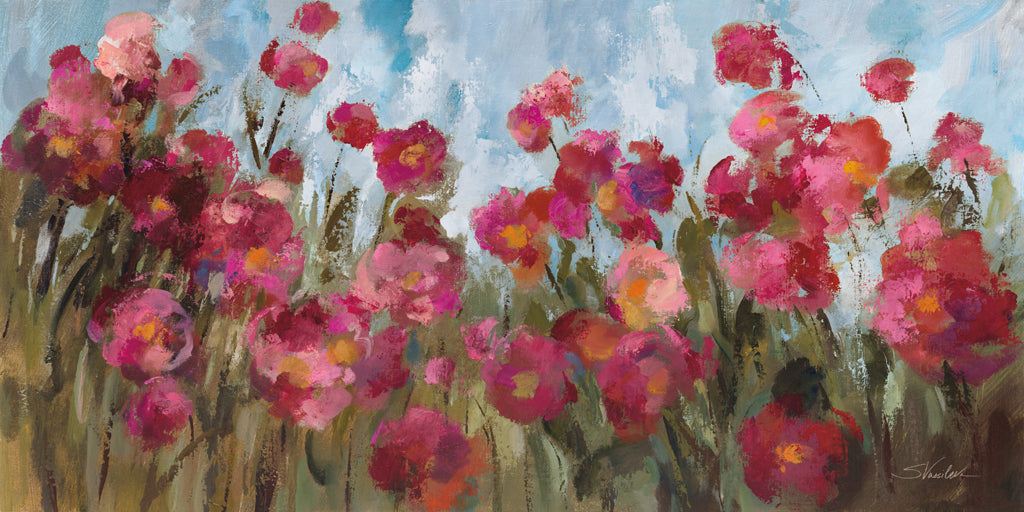 Reproduction of Magenta Garden v2 by Silvia Vassileva - Wall Decor Art