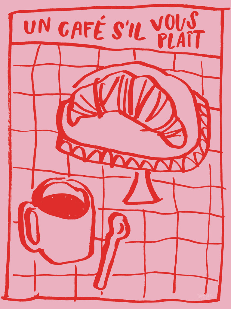 Reproduction of Breakfast Doodles IV by Jenaya Jackson - Wall Decor Art