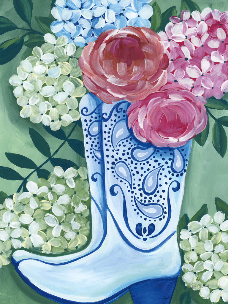 Reproduction of Southern Belle Cowgirl Boots by Yvette St. Amant - Wall Decor Art