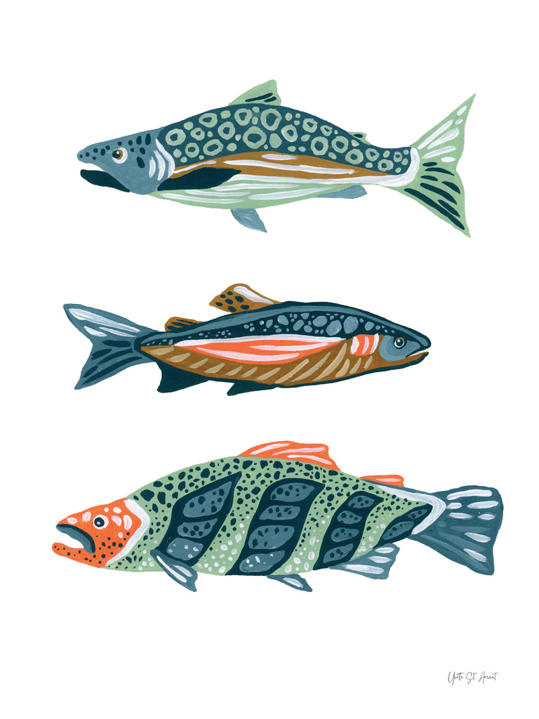 Reproduction of Catch of the Day VI by Yvette St. Amant - Wall Decor Art