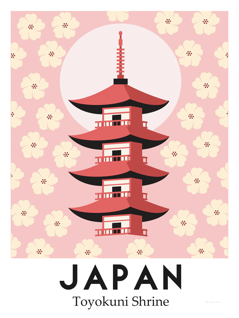Reproduction of Shrines of Japan by Omar Escalante - Wall Decor Art