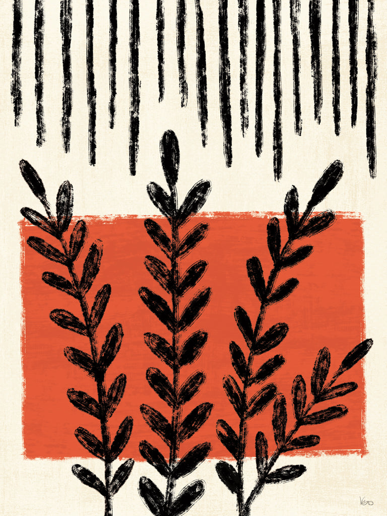 Reproduction of Geometric Flora I by Veronique Charron - Wall Decor Art