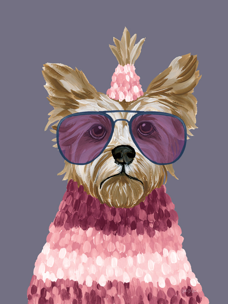 Reproduction of Terrific Terrier v2 by Yvette St. Amant - Wall Decor Art