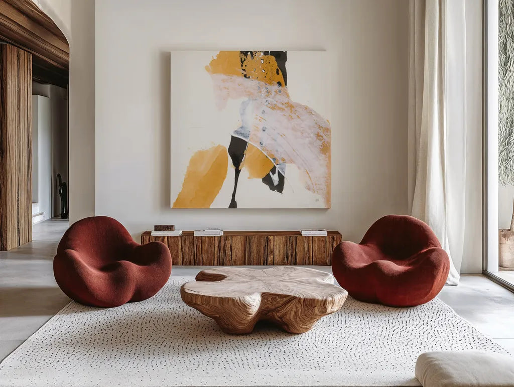 Resistance I by Chris Paschke. Shown as extra-large giant wall art in a modern living room. Available as an archival giclee rolled canvas, fine art paper, or poster print. SKU 71903a.