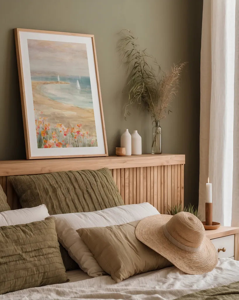 Around the Point I by Danhui Nai. shown as a paper print in a natural frame. Available as a archival giclee rolled canvas, fine art paper, or poster print. SKU 70934h.