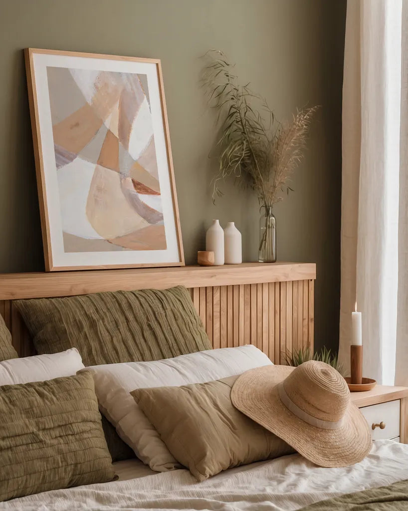 In Pieces I by Danhui Nai. shown as a paper print in a natural frame. Available as a archival giclee rolled canvas, fine art paper, or poster print. SKU 76099h.