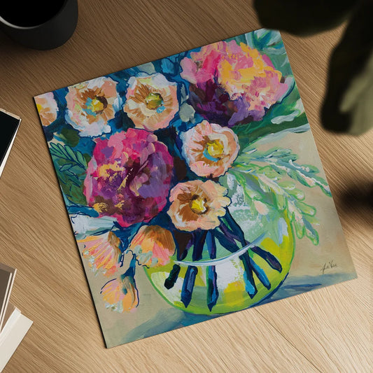 Jubilant by Jeanette Vertentes. Shown as a detailed flat fine art print, highlighting archival giclee quality. Available as an archival giclee rolled canvas, fine art paper, or poster print. SKU 101650a.