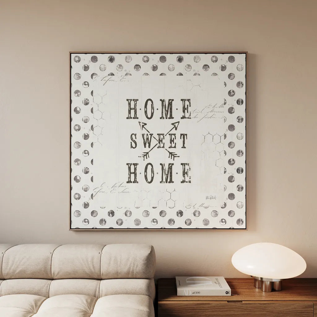 Farmhouse Fresh 01A Home Sweet Home by Katie Pertiet. SKU 54164a. Archival Giclee Fine art print for wall decor.