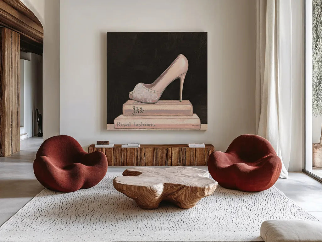 City Style Square IV on Black no Words by Marco Fabiano. Shown as extra-large giant wall art in a modern living room. Available as an archival giclee rolled canvas, fine art paper, or poster print. SKU 32629a.