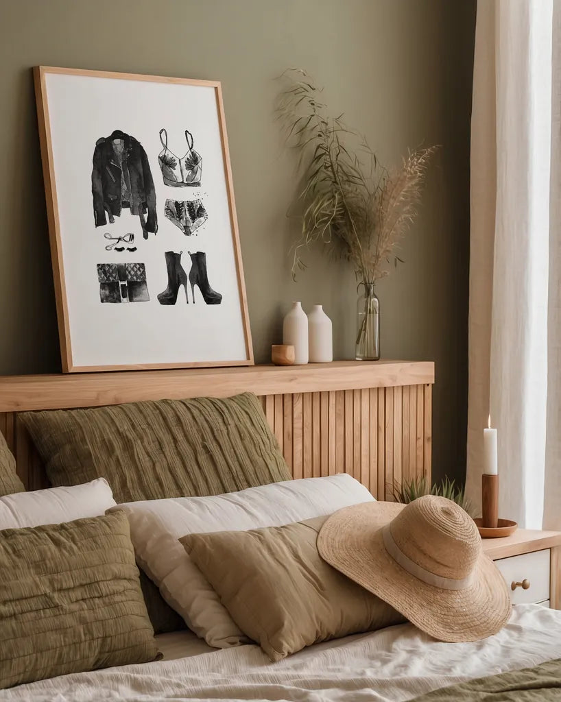 Back to Black III by Mercedes Lopez Charro. shown as a paper print in a natural frame. Available as a archival giclee rolled canvas, fine art paper, or poster print. SKU 66609h.