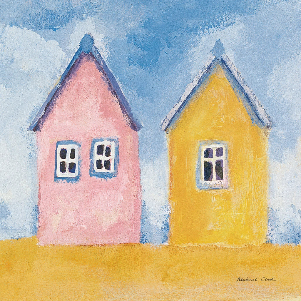 Beach Huts Square I by Michael Clark