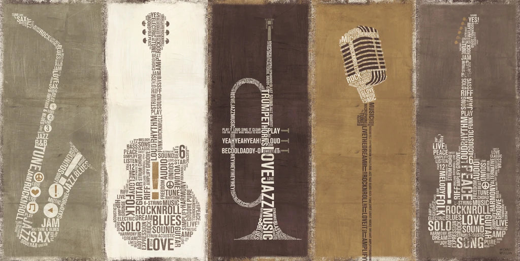 Type Band Neutral Panel by Michael Mullan