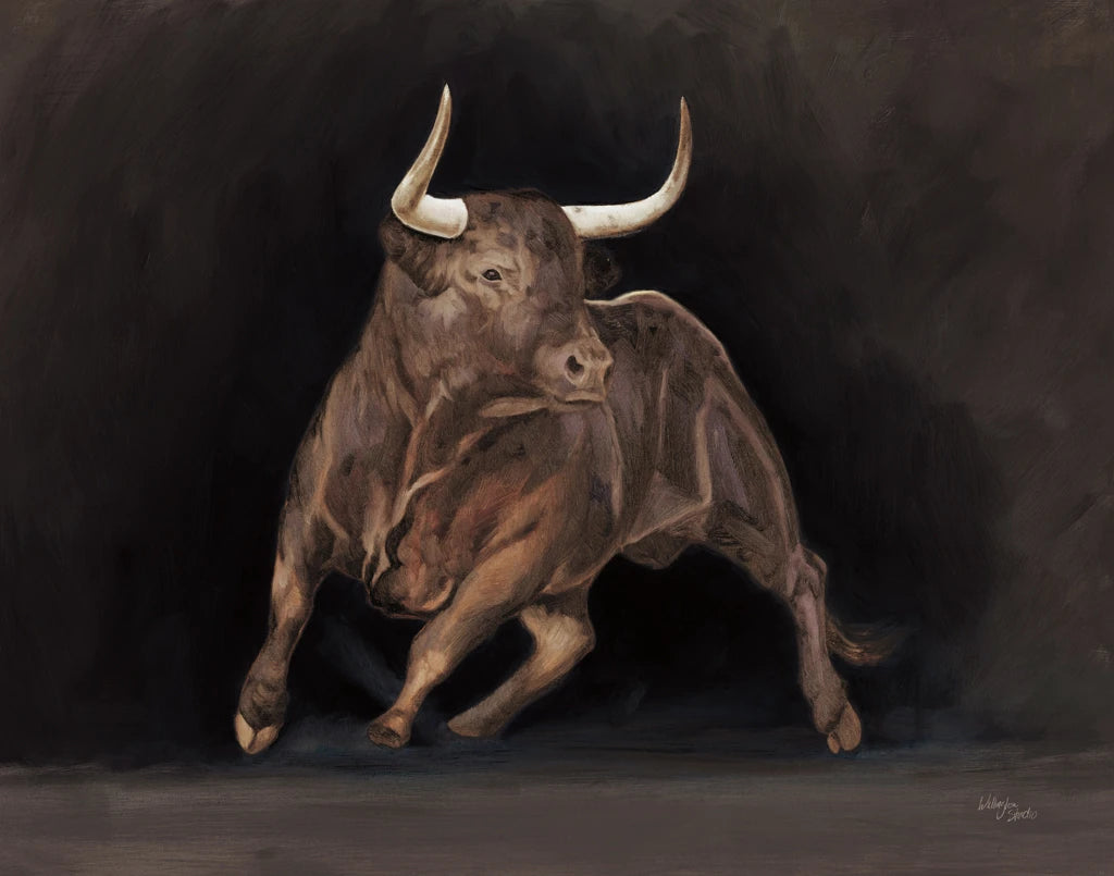 Bull on Black by Wellington Studio