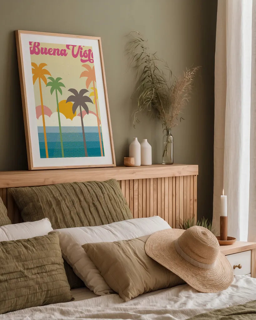 Buena Vista Light by Wild Apple Portfolio. shown as a paper print in a natural frame. Available as a archival giclee rolled canvas, fine art paper, or poster print. SKU 71258h.