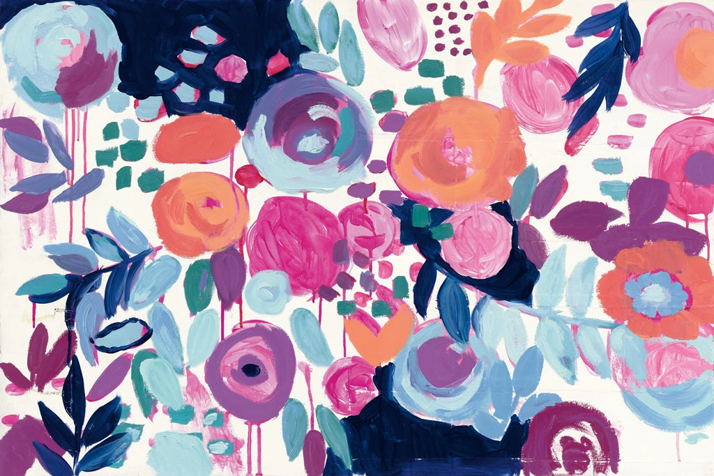Garden Riot by Wild Apple Portfolio. SKU 21365i. Archival Giclee Fine art print for wall decor.