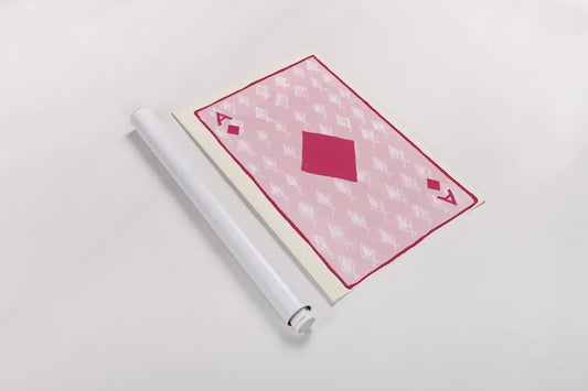 Ace of Diamonds by Yvette St. Amant. shown as a rolled paper print. Available as archival giclee rolled canvas, fine art paper, or poster print. SKU 93238h.