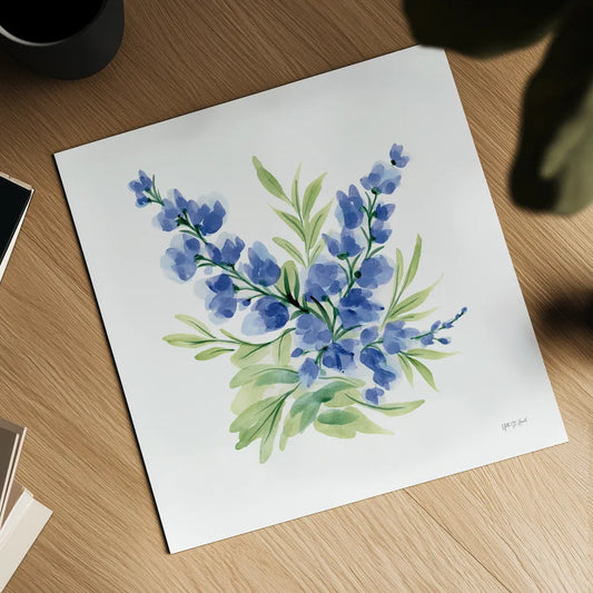 Spring is Blooming III by Yvette St. Amant. Shown as a detailed flat fine art print, highlighting archival giclee quality. Available as an archival giclee rolled canvas, fine art paper, or poster print. SKU 99128a.