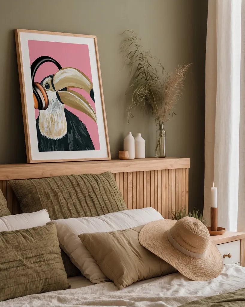 Wild I by Yvette St. Amant. shown as a paper print in a natural frame. Available as a archival giclee rolled canvas, fine art paper, or poster print. SKU 88716h.