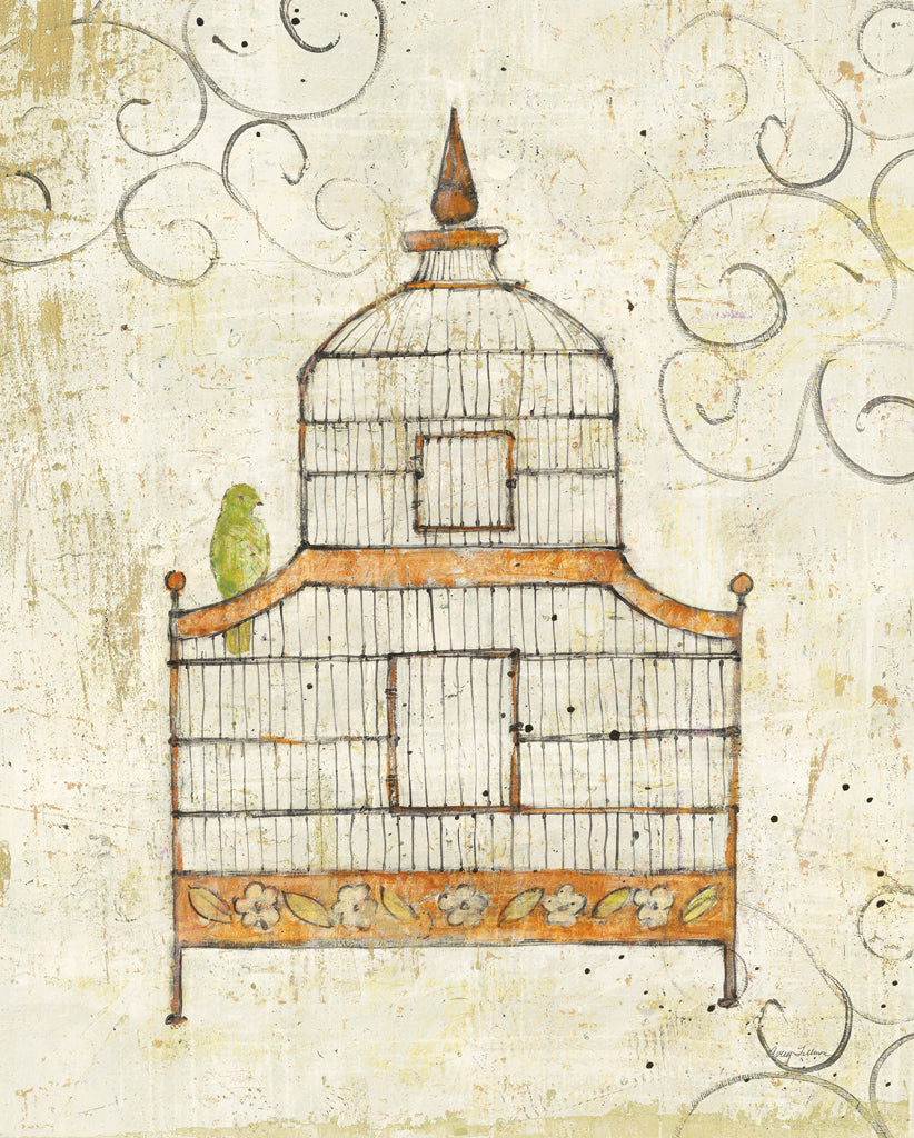 Reproduction of Birdcage III by Avery Tillmon - Wall Decor Art