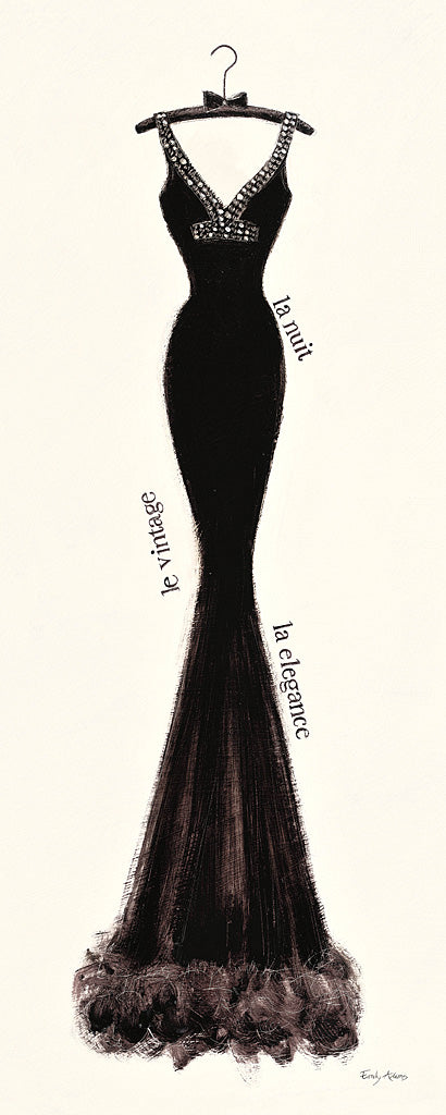 Reproduction of Couture Noir Original I by Emily Adams - Wall Decor Art