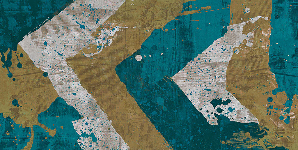 Reproduction of Cool Splatter No I by Roque Silva - Wall Decor Art