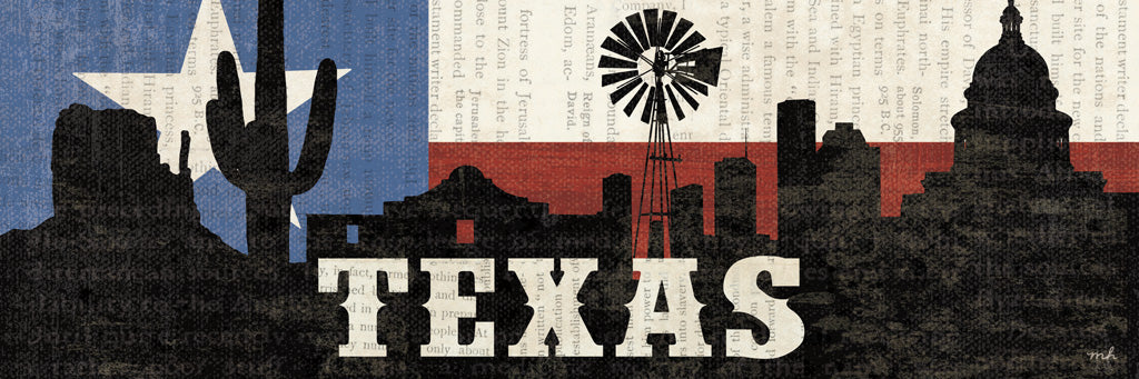 Reproduction of Texas Panel by Moira Hershey - Wall Decor Art