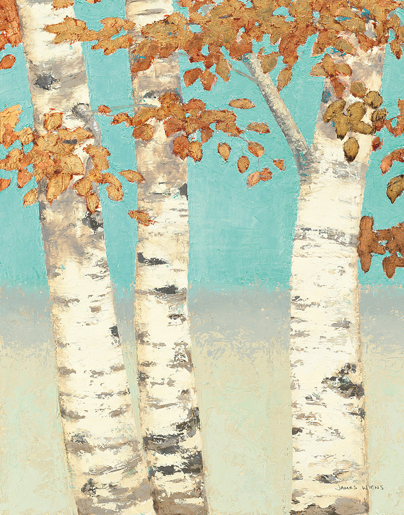 Reproduction of Golden Birches II by James Wiens - Wall Decor Art