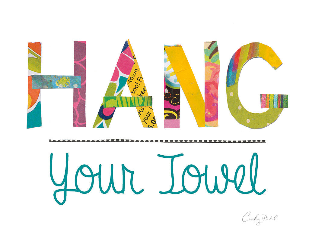 Reproduction of Hang Your Towel by Courtney Prahl - Wall Decor Art