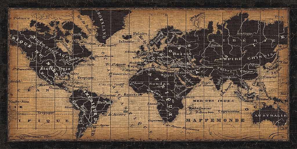 Reproduction of Old World Map by Pela Studio - Wall Decor Art