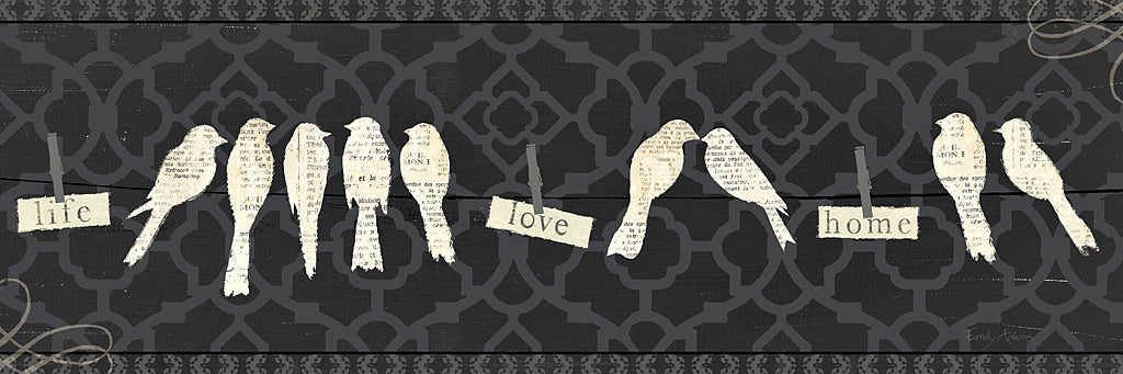 Reproduction of Love Paris Panel I by Emily Adams - Wall Decor Art