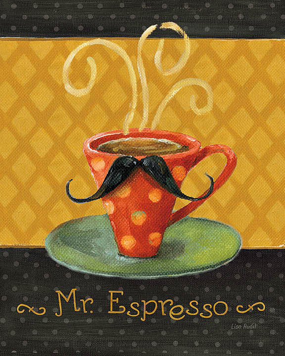Reproduction of Cafe Moustache III by Lisa Audit - Wall Decor Art