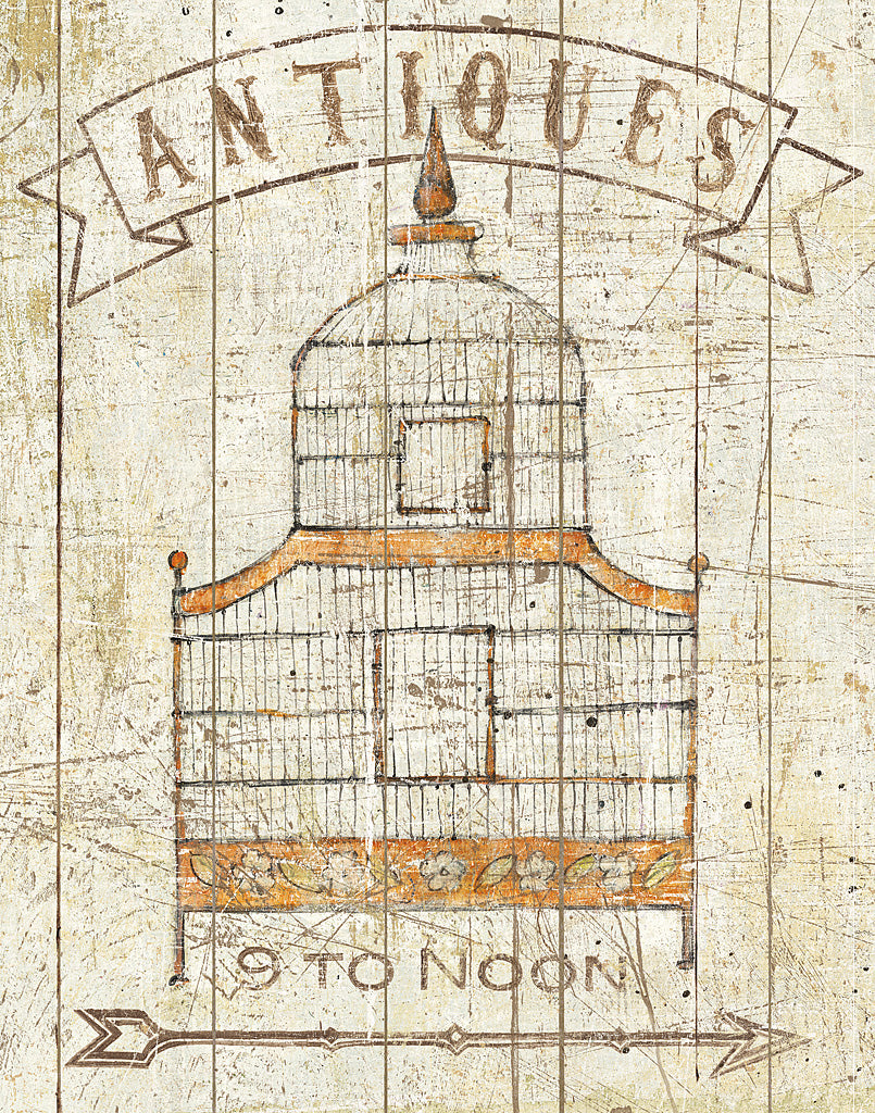 Reproduction of Flea Market Birdcage I by Wild Apple Portfolio - Wall Decor Art