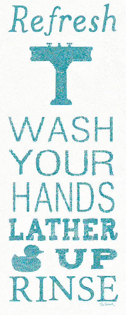 Reproduction of Hand Towel Sink by Sue Schlabach - Wall Decor Art