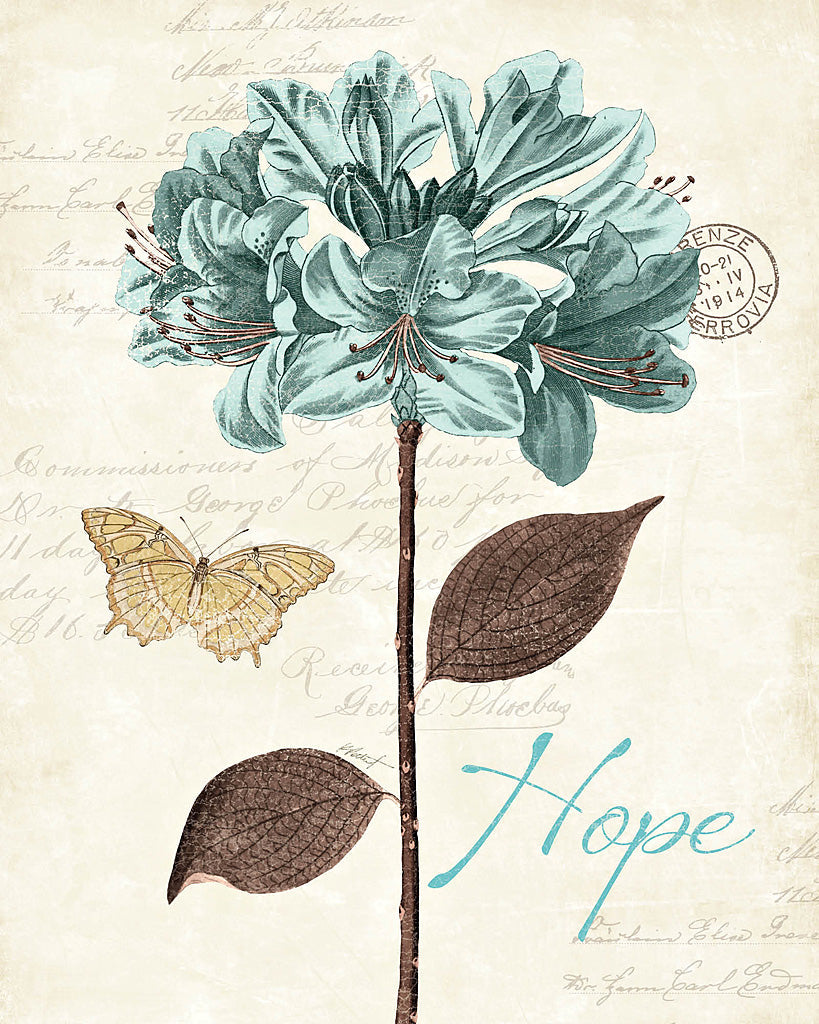 Reproduction of Slated Blue II by Katie Pertiet - Wall Decor Art