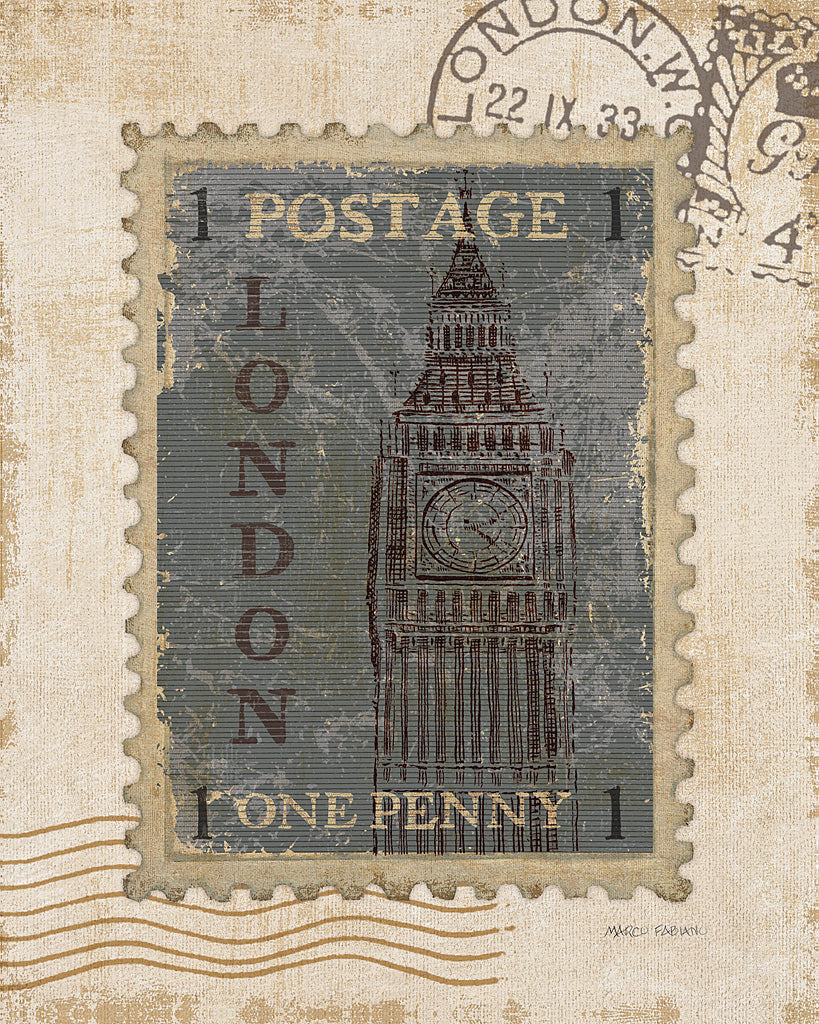 Reproduction of Iconic Stamps IV by Marco Fabiano - Wall Decor Art