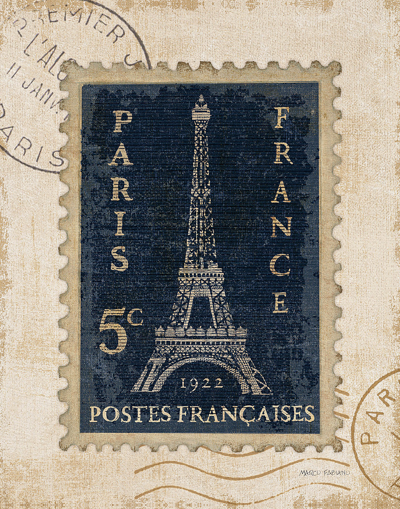 Reproduction of Iconic Stamps I by Marco Fabiano - Wall Decor Art