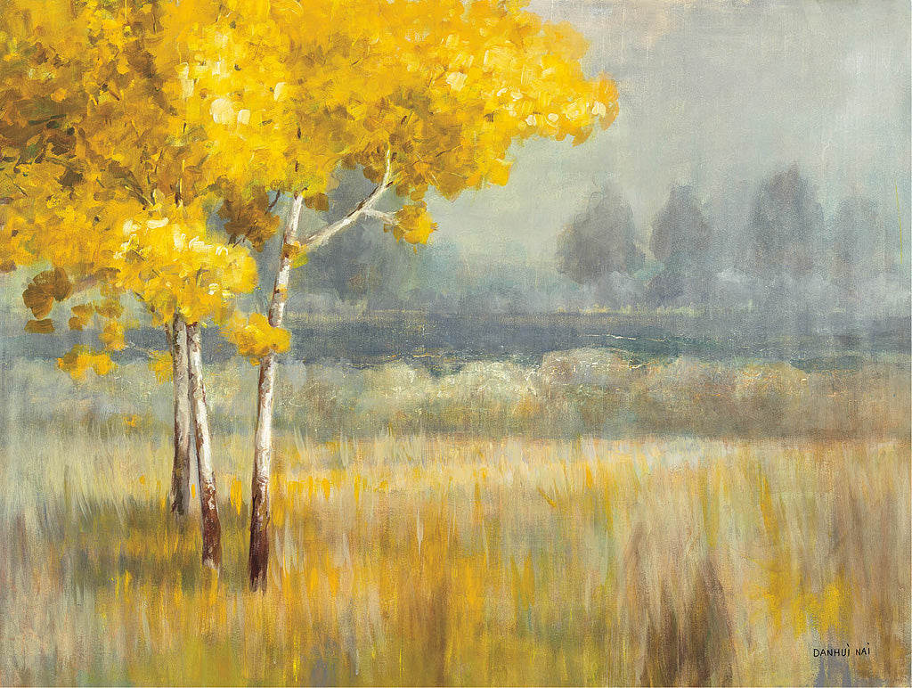 Reproduction of Yellow Landscape by Danhui Nai - Wall Decor Art
