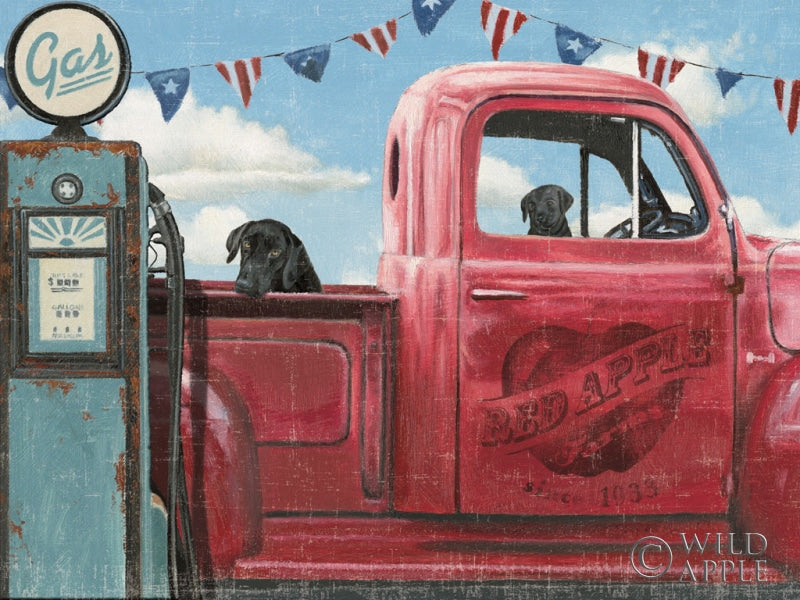 Reproduction of Lets Go for a Ride I Crop by James Wiens - Wall Decor Art