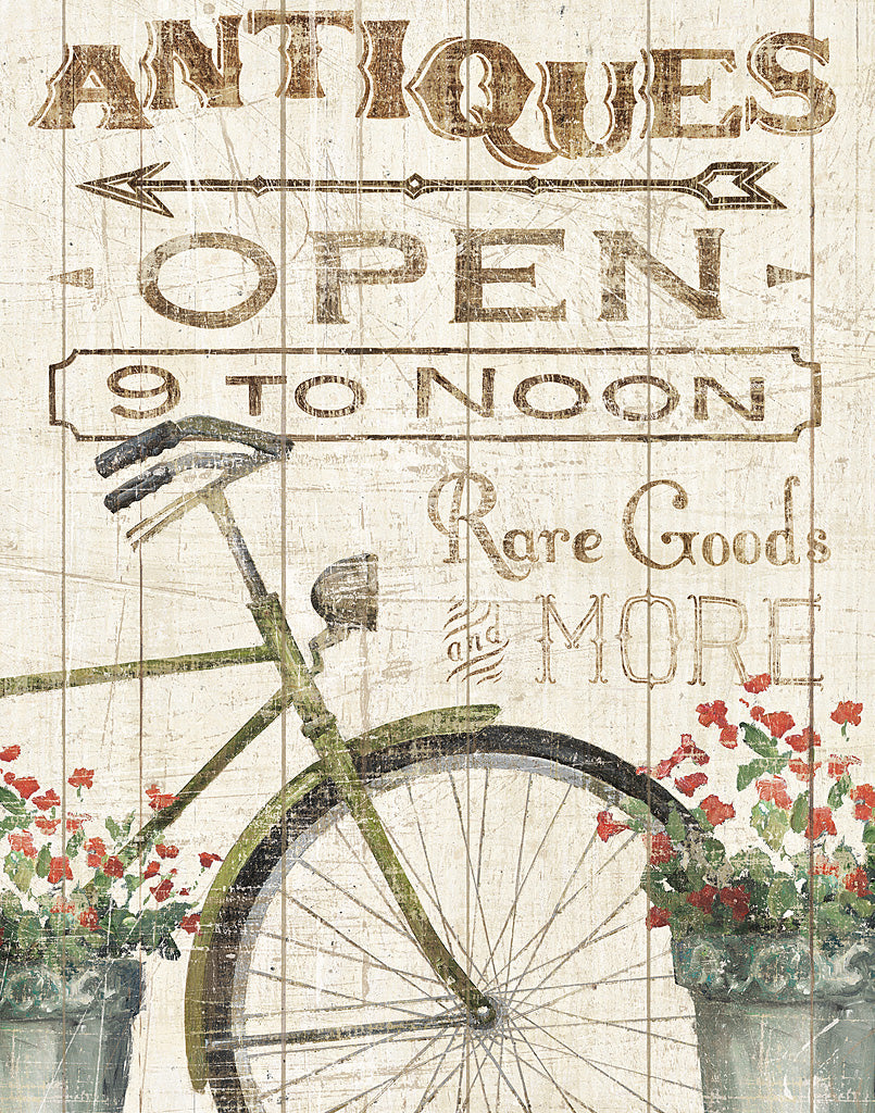 Reproduction of Flea Market Bike by Wild Apple Portfolio - Wall Decor Art
